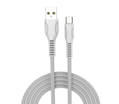 Изображение 2 Кабель ColorWay USB-microUSB (line-drawing), 2.4А, 1м, White — CW-CBUM028-WH