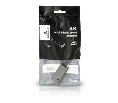 Изображение 2 Адаптер Cablexpert MiniDisplayPort-DisplayPort, 0.15м, black — A-mDPM-DPF4K-01