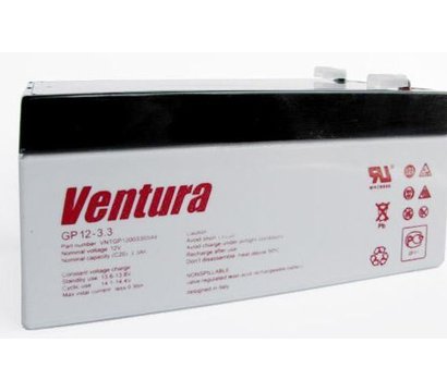 Изображение 2 Свинцово-кислотный аккумулятор Ventura GP 12-3.3, 12В, 3.3 Ач, Емкость (Ач): 3.3 Ач