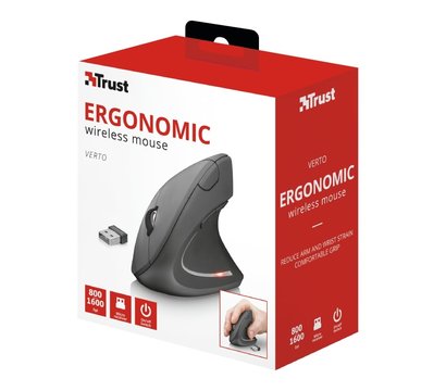Изображение 8 Мышь Trust Verto Ergonomic WL Black — 22879