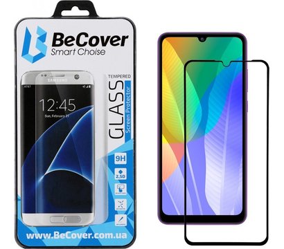 Изображение 2 Защитное стекло BeCover для Huawei Y6p Black - 705037