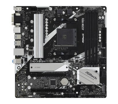 Зображення 2 Материнська плата ASRock A520M Pro4 (sAM4, AMD A520, PCI-Ex16)