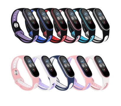 Зображення 2 Ремінець  BeCover Sport Style для Xiaomi Mi Smart Band 5 Pink-White (705173)