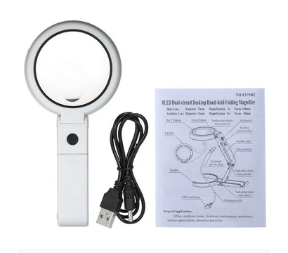 Зображення 3 Лупа Zhongdi NO.FS55RC+USB LED на 55 мм