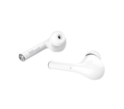 Изображение 7 Bluetooth гарнитура Trust Nika Touch True Wireless Mic White — 23705