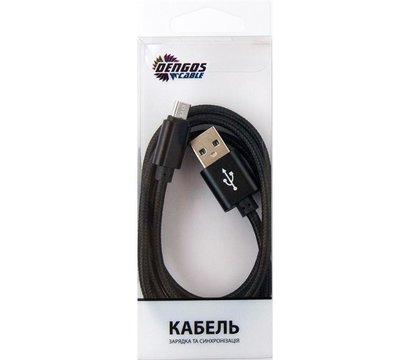 Изображение 3 Кабель Dengos USB-microUSB 1м Black —NTK-M-MT-BLACK