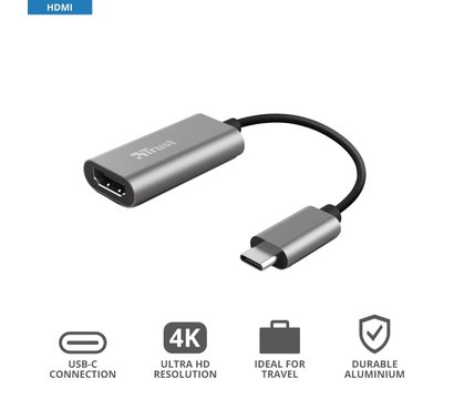 Зображення 10 Перехідник Trust Dalyx USB-C to HDMI Adapter — 23774