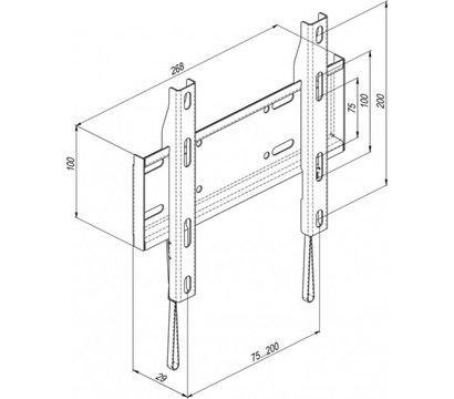 Изображение 3 Настенный ТВ кронштейн KSL WMO-5120P