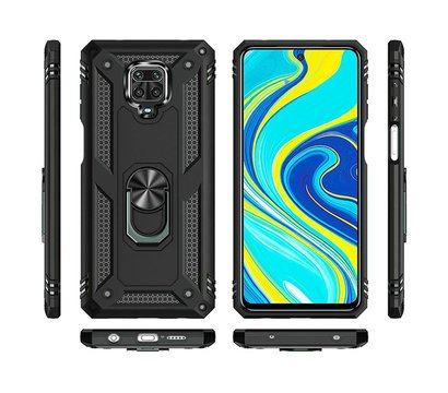 Зображення 2 Чохол Military BeCover для Xiaomi Redmi Note 9S/Note 9 Pro/Note 9 Pro Max Black — 704963