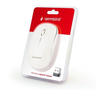 Зображення 3 Миша Gembird MUSW-4B-01-W USB White