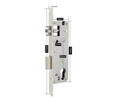Зображення 8 замок Seven Lock SL-7737S black, Temic, Колір корпусу: чорний