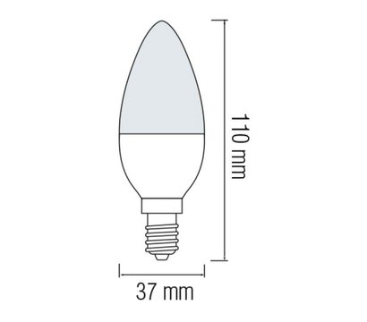 Изображение 2 Светодиодная LED лампа Horoz Electric Ultra-8 8W 3000K E14 800Lm