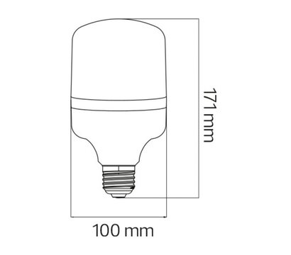 Изображение 2 LED лампа Horoz Electric Torch-30 30W 6400K Е27 2400Lm на 240 Вт