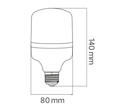 Изображение 2 LED лампа Horoz Electric Torch-20 20W 6400K Е27 1650Lm на 160 Вт