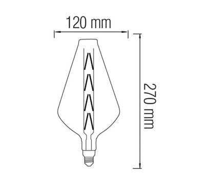 Изображение 2 Светодиодная LED лампа Horoz Electric Paradox 8W 2400K E27 250Lm Titanium