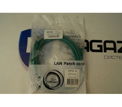 Изображение 2 Патч-корд витая пара Cablexpert PP12-1.5M/G UTP Cat.5e (1.5 м) green