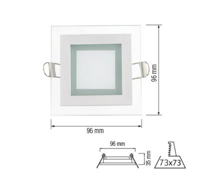 Зображення 2 LED світильник Horoz Electric Maria-6 6400K White на 6 Вт