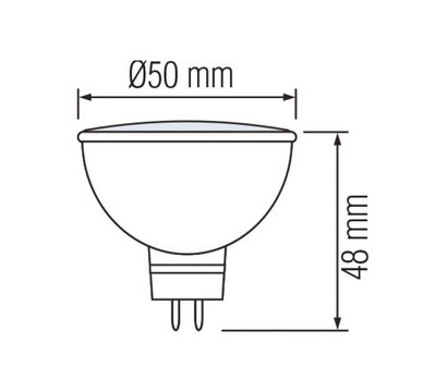 Зображення 2 Світлодіодна лампочка Horoz Electric Fonix-8 8W 6400K G5.3 610Lm з цоколем G5.3