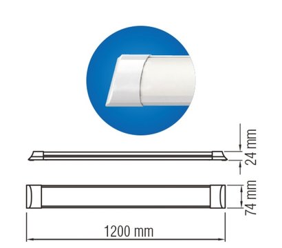 Изображение 2 Светодиодный светильник Horoz Electric Tetra/SQ-54 6400К White бытовой