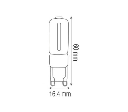 Изображение 2 LED лампа Horoz Electric Deco-7 7W 6400K G9 630Lm на 56 Вт