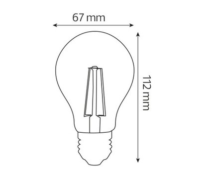 Изображение 2 LED лампа Horoz Electric Filament Globe-10 10W Е27 2700К 1200Lm на 80 Вт