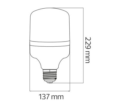 Изображение 2 LED лампа Horoz Electric Torch-50 50W 4200K Е27 4000Lm на 400 Вт