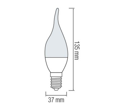 Изображение 2 Светодиодная лампа Horoz Electric Craft-8 8W 6400K Е14 800Lm с цоколем E14