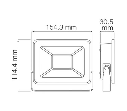 Изображение 2 LED прожектор Horoz Electric Aslan-30 30W 6400K 2400Lm на 30 Вт