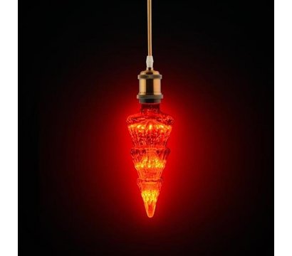 Изображение 3 Светодиодная лампа Horoz Electric Pine 2W Е27 19Lm Red с цоколем E27