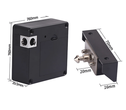 Изображение 4 Автономный замок Seven Lock SL-7733B Bluetooth Black для шкафчиков, Цвет корпуса: черный