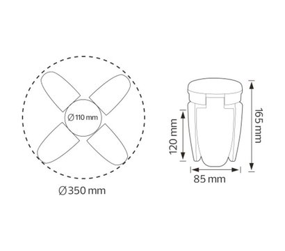 Изображение 4 LED лампа Horoz Electric Daisy 40W 6400K Е27 3542Lm на 320 Вт