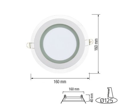 Изображение 2 Светодиодный светильник Horoz Electric Clara-12 6400K White бытовой
