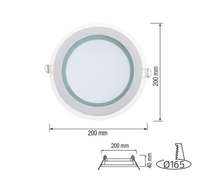 Изображение 2 LED светильник Horoz Electric Clara-15 6400K White на 15 Вт