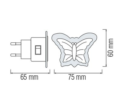 Изображение 2 LED светильник Horoz Electric Duffy Green на 0.3 Вт