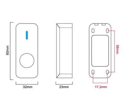 Изображение 5 Кнопка выхода Seven K-7497NDW сталь корпус