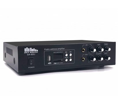 Зображення 3 Підсилювач потужності Sky Sound SA-60U black на 60 Вт на канал