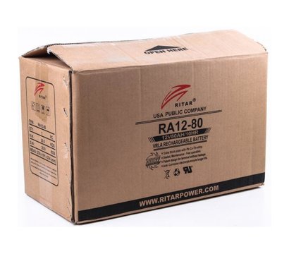 Изображение 3 Свинцово-кислотный аккумулятор Ritar RA12-80, 12V 80.0Ah, Емкость (Ач): 80 Ач