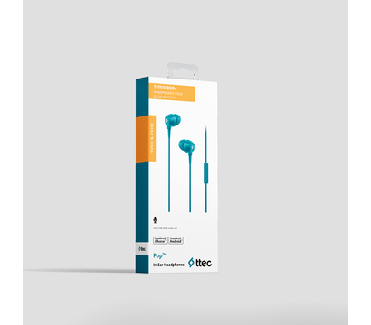 Зображення 2 Навушники Ttec Pop Turquoise — 2KMM13TZ