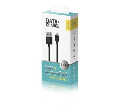 Изображение 3 Кабель Piko CB-UT12 USB-USB Type-C 2м Black - 1283126493850
