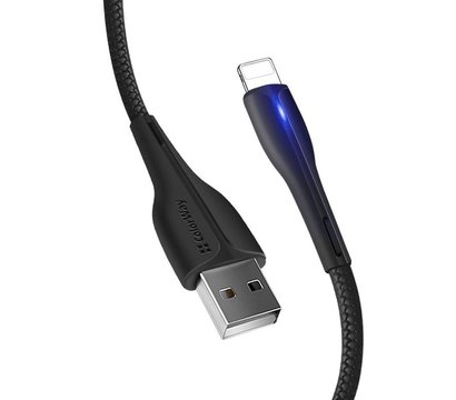 Изображение 3 Кабель ColorWay USB-Lightning, 1м, Black - CW-CBUL034-BK