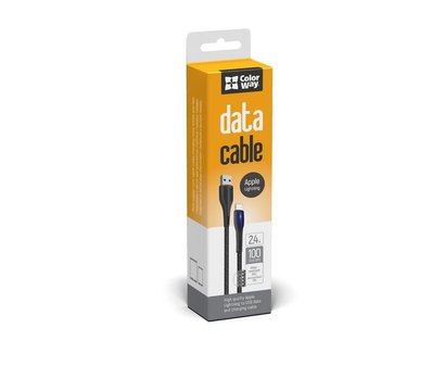 Изображение 4 Кабель ColorWay USB-Lightning, 1м, Black - CW-CBUL034-BK