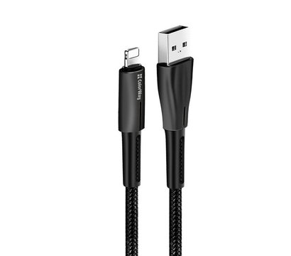 Изображение 4 Кабель ColorWay USB-Lightning, 1м, Black - CW-CBUL035-BK