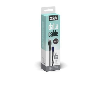 Изображение 4 Кабель ColorWay USB-Type-C, 1м, Black - CW-CBUC034-BK