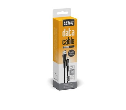Изображение 5 Кабель ColorWay USB-Lightning, 1м, Black - CW-CBUL035-BK