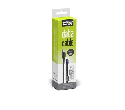 Изображение 5 Кабель ColorWay USB-MicroUSB, 1м, Black - CW-CBUM034-BK