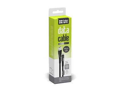 Изображение 5 Кабель ColorWay USB-MicroUSB, 1м, Black - CW-CBUM035-BK