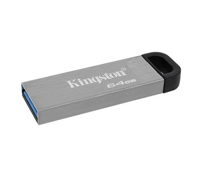Зображення 2 Накопичувач USB Kingston DT Kyson 64GB USB 3.2 Silver/Black - DTKN/64GB
