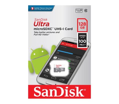 Изображение 2 Карта памяти SanDisk Ultra UHS-I MicroSDXC Class 10 128GB - SDSQUNR-128G-GN6MN
