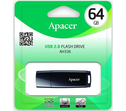 Изображение 3 Накопитель USB Apacer AH336 USB 2.0 64Gb Black - AP64GAH336B-1