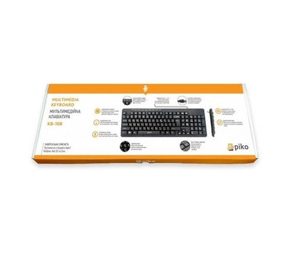 Изображение 4 Клавиатура Piko KB-008 USB Black